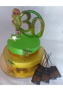 Topper torta 30 anni 3D Cactus